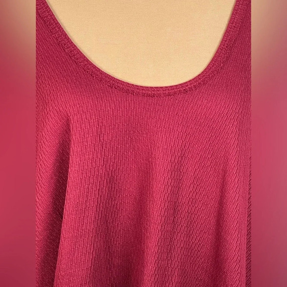 Free People Sing La La Handkerchief Tank Gone Gogi (burgundy) Size S - Picture 8 of 12